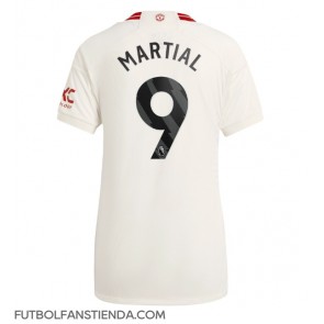 Manchester United Anthony Martial #9 Tercera Equipación Mujer 2023-24 Manga Corta
